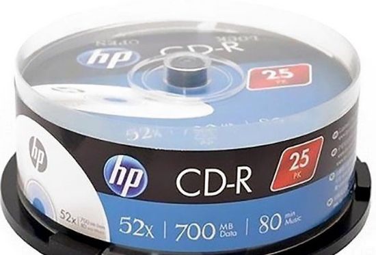  Зображення Диск CD-R 700MB  52x   25pcs  HP Cake) 