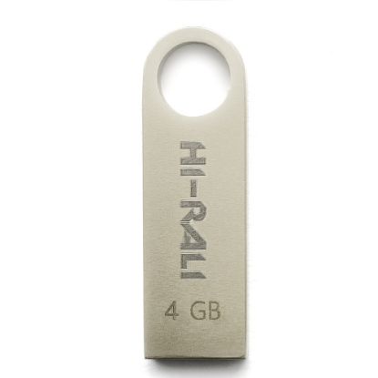  Зображення Флеш-накопичувач USB 4GB Hi-Rali Shuttle Series Silver (HI-4GBSHSL) 