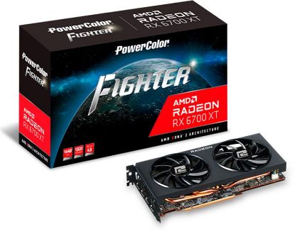  Зображення Відеокарта AMD Radeon RX 6700 XT 12GB GDDR6 Fighter PowerColor (AXRX 6700 XT 12GBD6-3DH) 