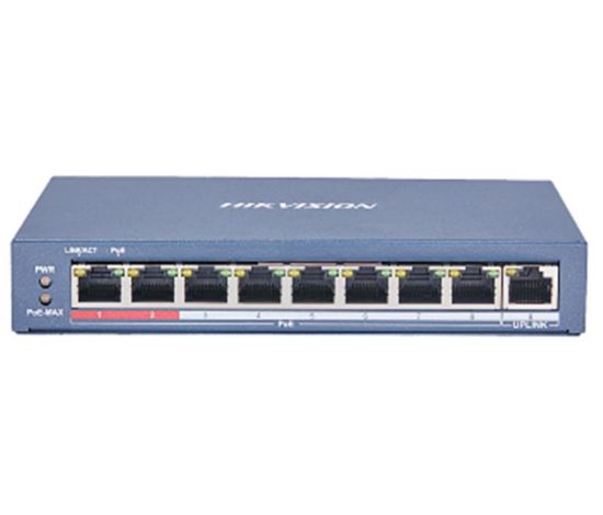  Зображення Комутатор мережевий Hikvision DS-3E0109P-E(C) 