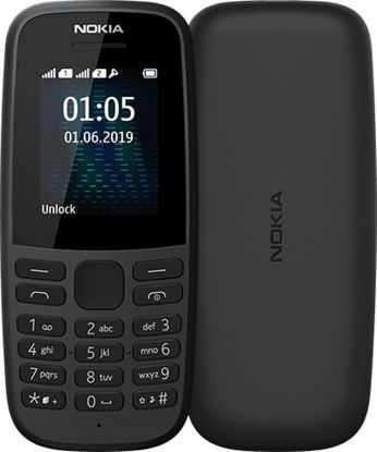  Зображення Мобільний телефон Nokia 105 2019 Single Sim Black (no charger) 