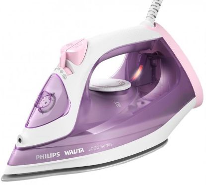  Зображення Праска Philips 3000 Series, 2000Вт, 300мл, паровий удар -140гр, постійна пара - 30гр, керам. підошва, пурпурний 