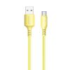  Зображення Кабель 1m USB 2.0 AM/Type-C Colorway (CW-CBUC043-Y) (soft silicone) 2.4A Yellow 