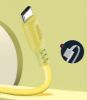  Зображення Кабель 1m USB 2.0 AM/Type-C Colorway (CW-CBUC043-Y) (soft silicone) 2.4A Yellow 