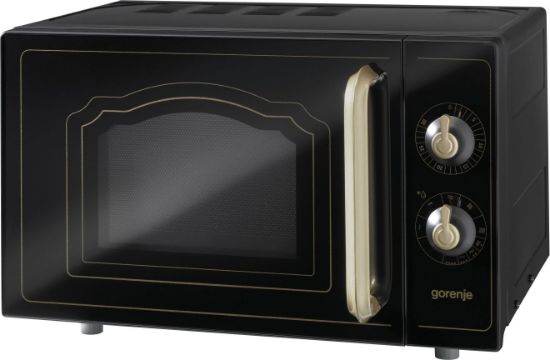  Зображення Мікрохвильова піч Gorenje, 20л, мех. керув., 700Вт, гриль, чорний 