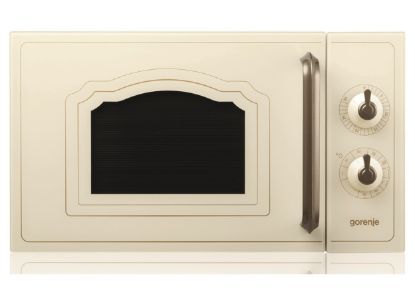  Зображення Мікрохвильова піч Gorenje, 20л, мех. керув., 700Вт, гриль, бежевий 