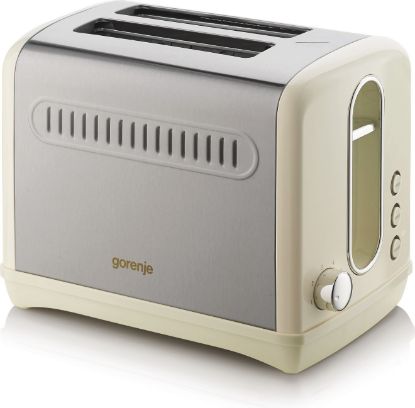  Зображення Тостер  Gorenje, 1000Вт, пластик-метал, бежевий 