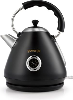  Зображення Електрочайник Gorenje, 1.7л, пластик, чорний 