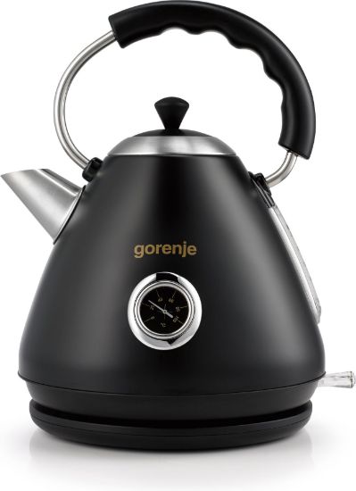  Зображення Електрочайник Gorenje, 1.7л, пластик, чорний 