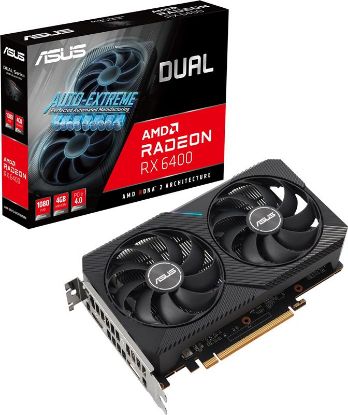  Зображення Відеокарта AMD Radeon RX 6400  4GB GDDR6   Asus Dual) 