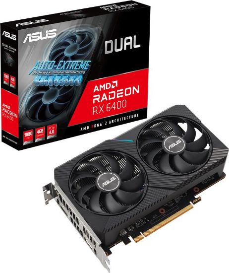  Зображення Відеокарта AMD Radeon RX 6400  4GB GDDR6   Asus Dual) 
