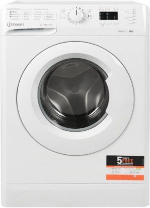  Зображення Пральна машина Indesit фронтальна, 6кг, 1000, A++, 43см, білий 