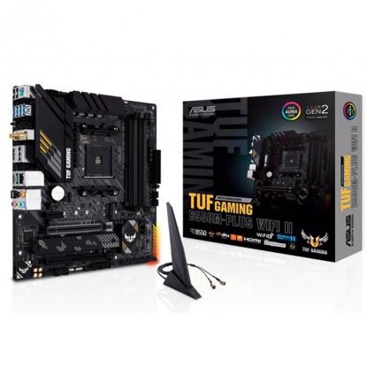  Зображення материнська плата sAM4 4DDR4/HDMI/DP/3PCIe/4SATA/2 M.2/LAN2.5Gb TUF GAMING B550M-PLUS WIFI II 