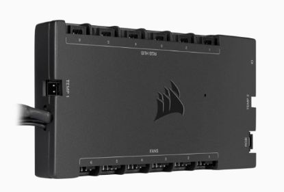  Зображення Інтелектуальний контролер RGB-підсвічування та швидкості обертання вентилятора Corsair Icue Commander Core XT (CL-9011112-WW) 