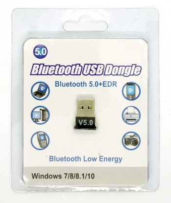  Зображення Bluetooth-адаптер HQ-Tech BT5-S1, Bluetooth 5.0 + EDR, Extra Slim, RTL8761B, USB, блістер 