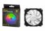  Зображення Вентилятор корпусний 2E GAMING AIR COOL (ACF120PW-RGB), 120мм, 2510-4PIN, білі лопасті, чорна рамка) 