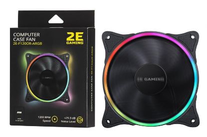  Зображення Корпусний вентилятор 2E Gaming F120OR-ARGB, 120mm, 1200rpm, 3pin, 3pin+5VAura, 25.3dBa 