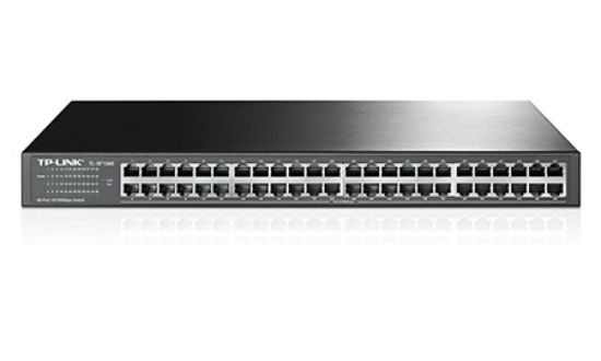  Зображення Комутатор TP-LINK TL-SF1048 48xFE некерований 19" 1U 