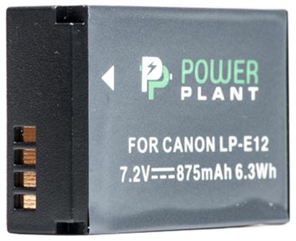  Зображення Акумулятор до фото/відео PowerPlant Canon LP-E12 (DV00DV1311) 