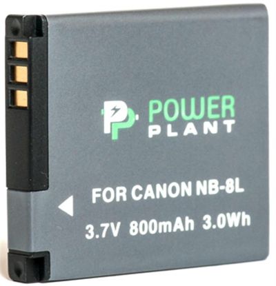  Зображення Акумулятор до фото/відео PowerPlant Canon NB-8L (DV00DV1256) 