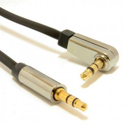  Зображення Кабель audio Cablexpert CCAP-444L-1M стерео аудіо, 3.5 мм кутовий M/M 3.5мм, 1,0 м ) 