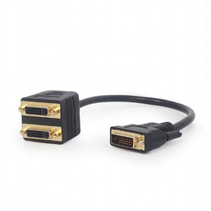  Зображення Адаптер Cablexpert A-DVI-2DVI-01 розгалужувач DVI сигналу A-DVI-2DVI-01, на 2 порти DVI ) 