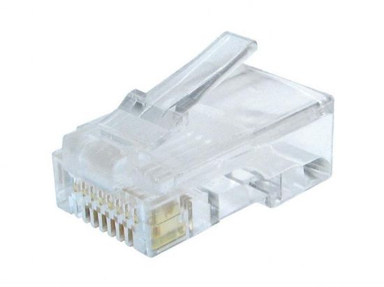  Зображення Конектор RJ-45 Cablexpert LC-8P8C-002/10, 8P8C, Cat.6, модульна вилка, позолочені контакти (10 ШТ)) 