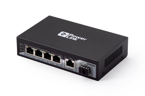  Зображення Комутатор 2E PowerLink SP402GX (5xGE, 1xSFP 4xGE PoE, 1xGE, 1xSFP Uplink, 65W)) 