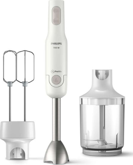  Зображення Блендер PHILIPS заглибний Daily Collection, 700Вт, 3в1, чаша-500мл, міксер, білий 