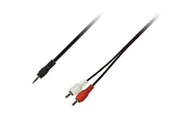  Зображення Кабель мультимедійний Jack 3.5mm M to 2xRCA M 1.5m Piko (1283126473890) 