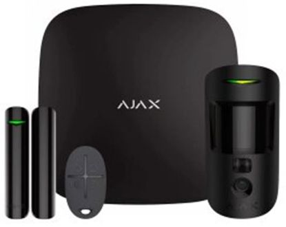  Зображення Комплект охоронної сигналізації Ajax StarterKit Cam Black (25466.58.BL1/20291.58.BL1) 