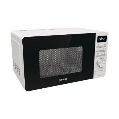  Зображення Мікрохвильова піч Gorenje, 20л, електр. керув., 800Вт, дисплей, білий 