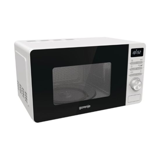 Зображення Мікрохвильова піч Gorenje, 20л, електр. керув., 800Вт, дисплей, білий 