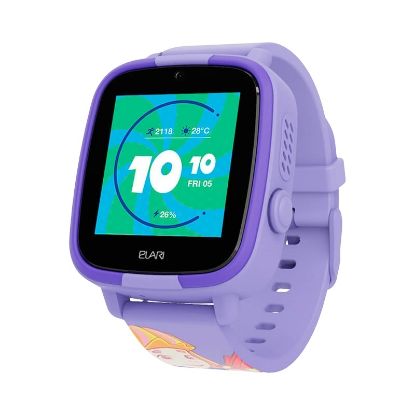  Зображення Дитячий телефон-годинник з GPS трекером Elari FixiTime Fun Lilac (ELFITF-LIL) 