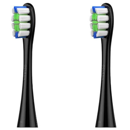  Зображення Насадка для зубної електрощітки Oclean P1C5 B02 Plaque Control Brush Head Black (2 шт) (697081055224 