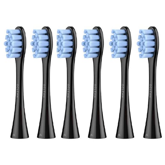  Зображення Насадка для зубної електрощітки Oclean P2S5 B06 Standard Clean Brush Head Black (6 шт) (6970810552195) 