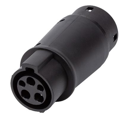  Зображення Розетка для заряджання електромобіля HiSmart Type 2 (Female) - Type 1 (Male) (EV200481) 