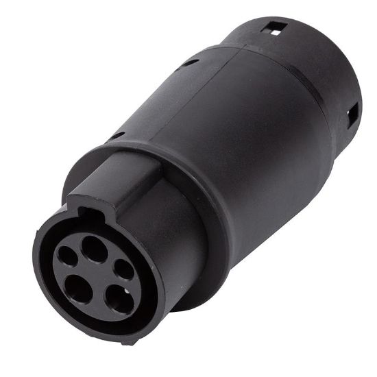  Зображення Розетка для заряджання електромобіля HiSmart Type 2 (Female) - Type 1 (Male) (EV200481) 