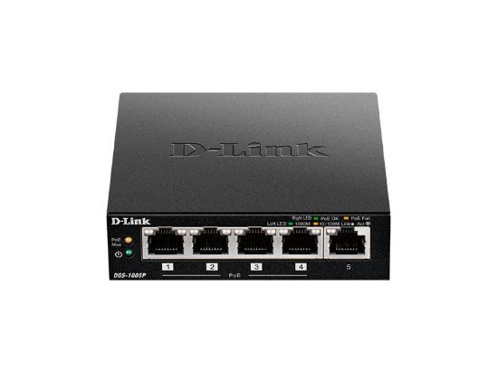  Зображення Комутатор D-Link DGS-1005P 