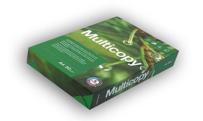  Зображення Папір Multicopy 80g/m2, A4, 500л, class A, білизна 168% CIE 