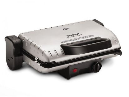  Зображення Гриль Tefal прижимний Minute Grill, 1600Вт, темп. режимів-3, з`ємні пластини, розкриття на 180?, метал 