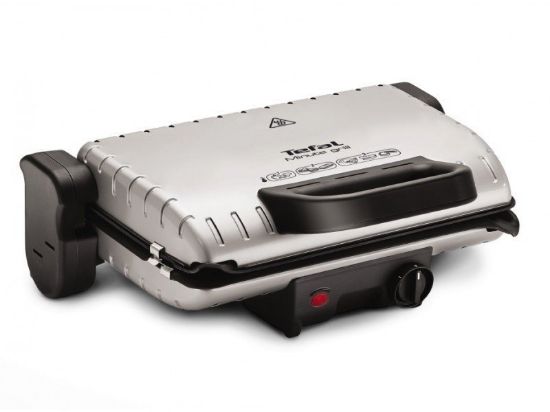  Зображення Гриль Tefal прижимний Minute Grill, 1600Вт, темп. режимів-3, з`ємні пластини, розкриття на 180?, метал 