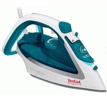  Зображення Праска Tefal Easygliss Plus, 2500Вт, 270мл, паровий удар -195гр, постійна пара - 45гр, керам. підошва, біло-блакитний 
