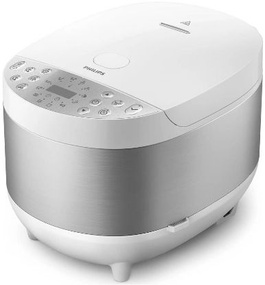  Зображення Мультиварка PHILIPS All-in-One, 980Вт, чаша-5л, кнопкове керування, пластик, білий 