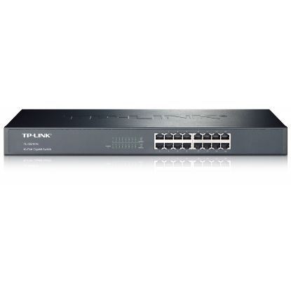  Зображення Комутатор TP-LINK TL-SG1016 16xGE некерований 19" 1U 