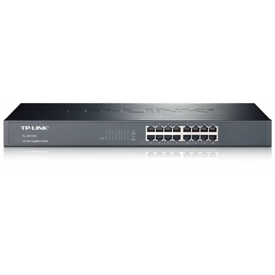  Зображення Комутатор TP-LINK TL-SG1016 16xGE некерований 19" 1U 