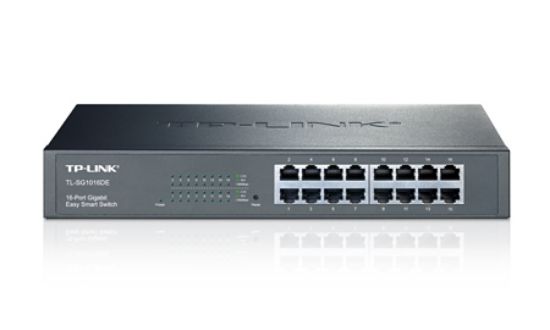  Зображення Комутатор TP-LINK TL-SG1016DE 16xGE EasySmart 13" 1U 