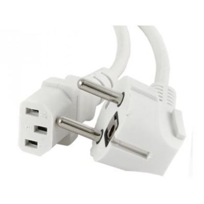  Зображення Кабель питания Cablexpert (PC-186W-VDE) CEE 7/7 - С13 1,8 м, сетевой, 0.75мм, белый 