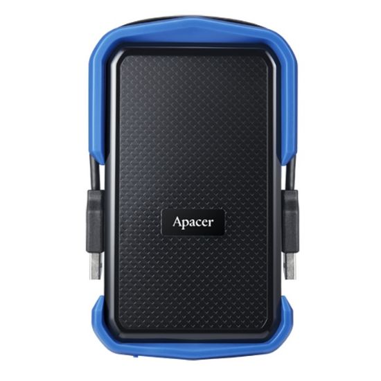  Зображення Зовнішній жорсткий диск 2.5" USB 2.0TB Apacer Apacer AC631 Black/Blue (AP2TBAC631U-1) 