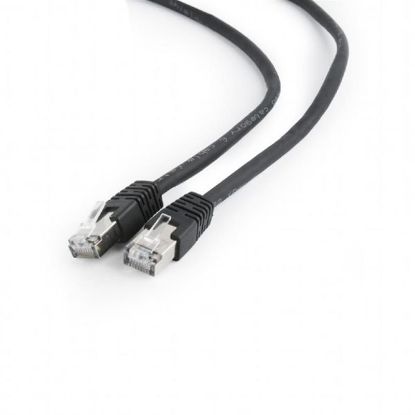  Зображення Патч-корд Cablexpert Cat.6e FTP RJ45 1m чорний (PP6-1M/BK) 